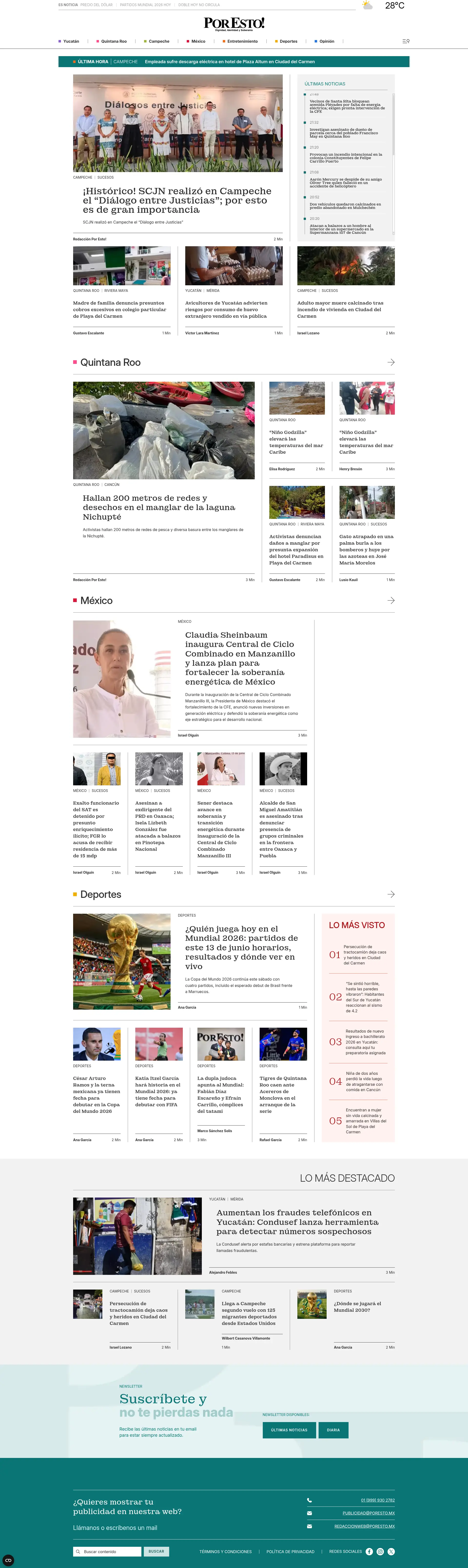 Desarrollo frontend para el periódico PorEsto - imagen 1