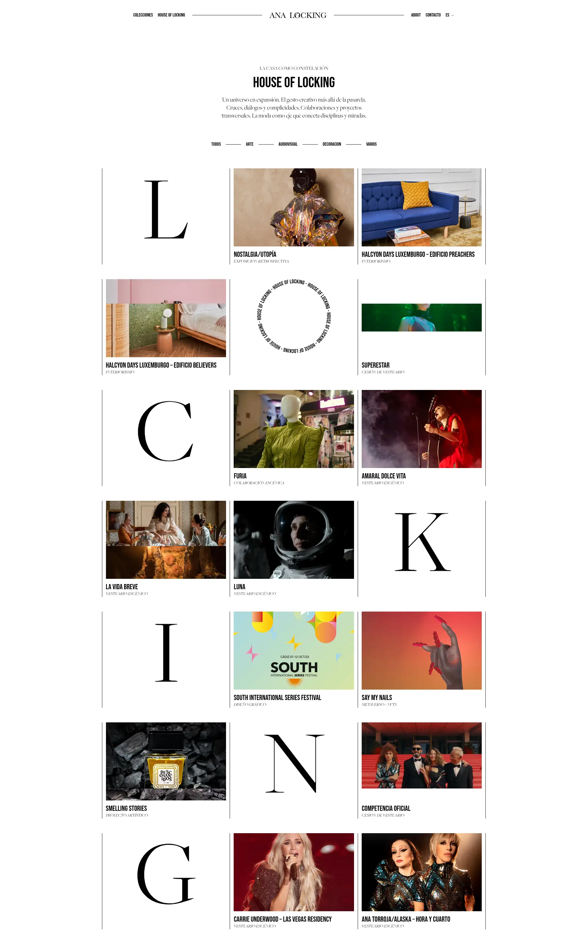ANA LOCKING – Experiencia digital interactiva para marca de autor - imagen 3