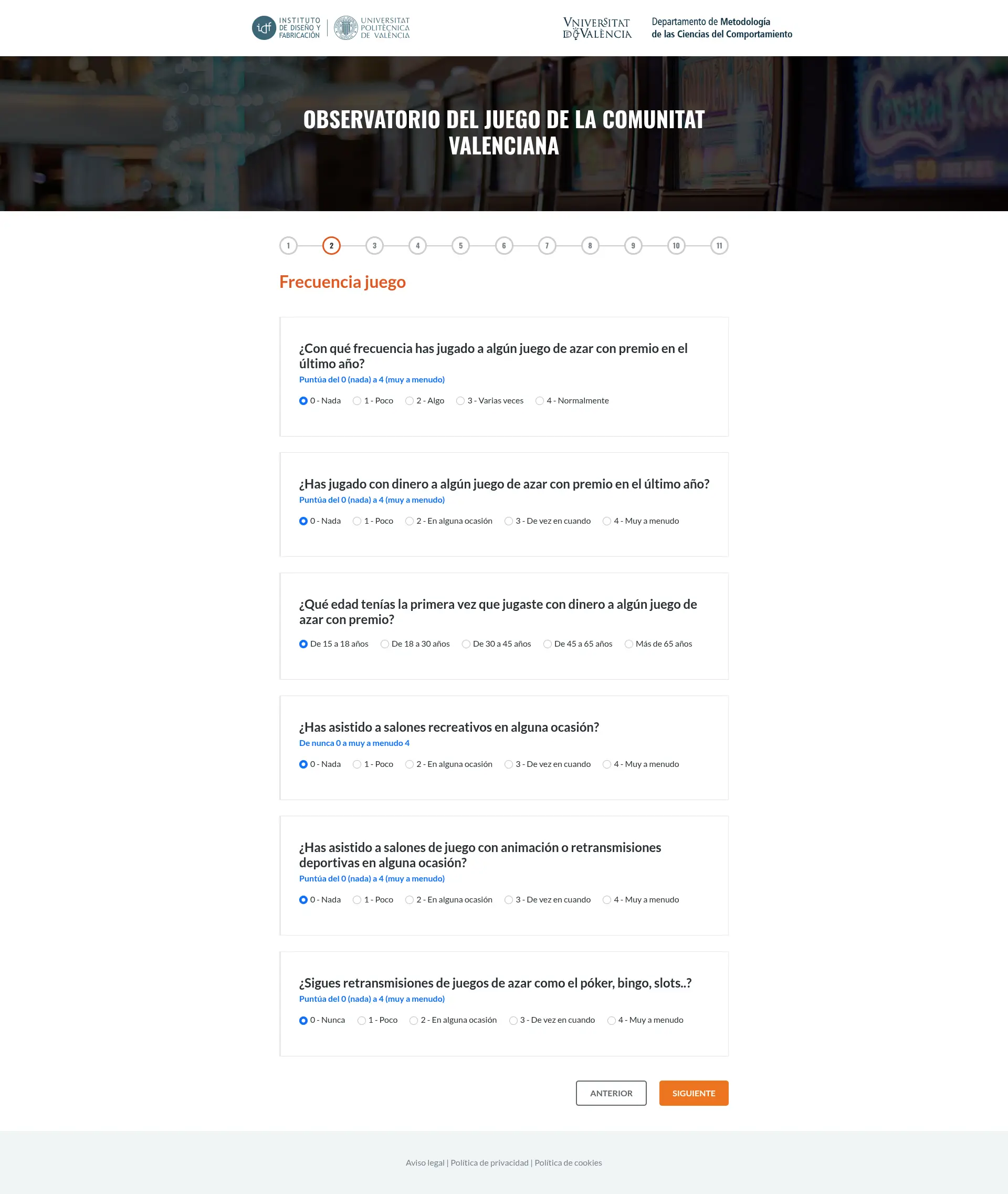 OBSERVATORIO DEL JUEGO CV – Framework TypeScript para encuesta multistep - imagen 2