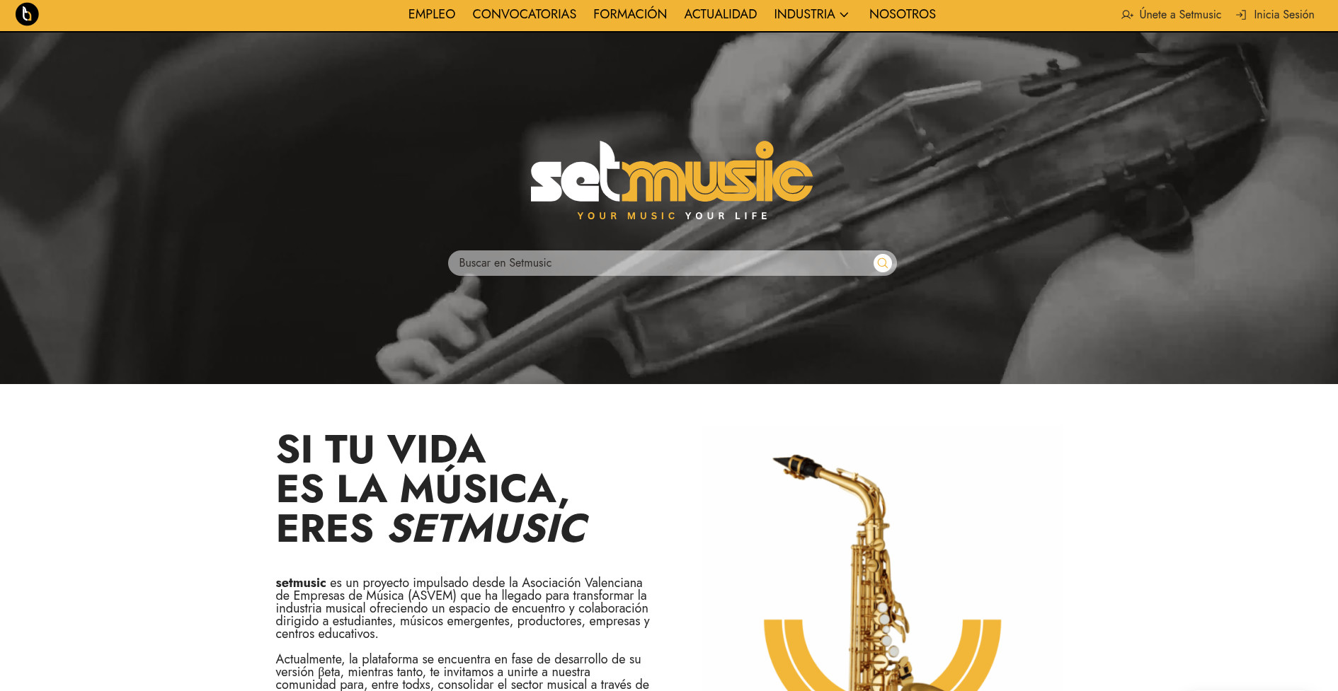 SETMUSIC – Plataforma digital para la industria musical screenshot
